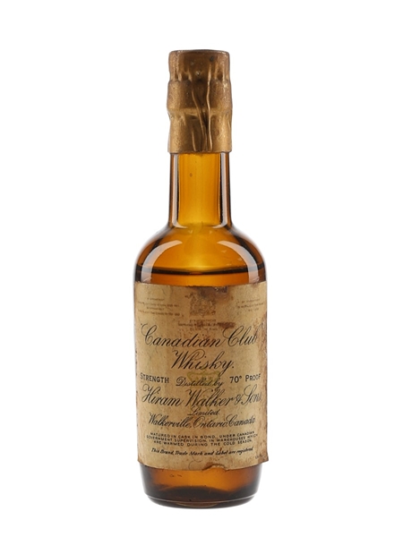 Hiram Walker Canadian Club Bottled 1930s -1940s 5cl / 40%