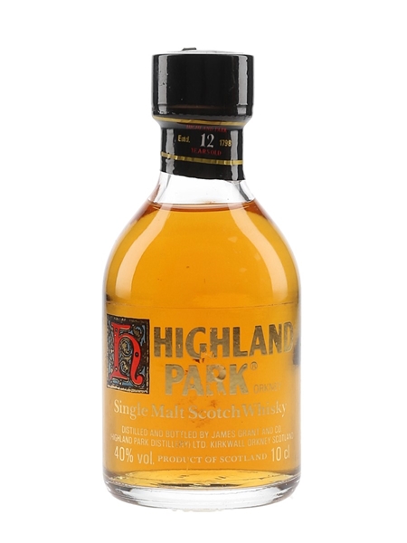 Highland Park 12 Year Old Bottled 1980s 10cl / 40%