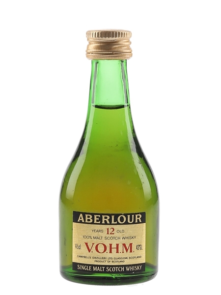 Aberlour 12 Year Old VOHM Bottled 1980s-1990s 4.5cl / 43%