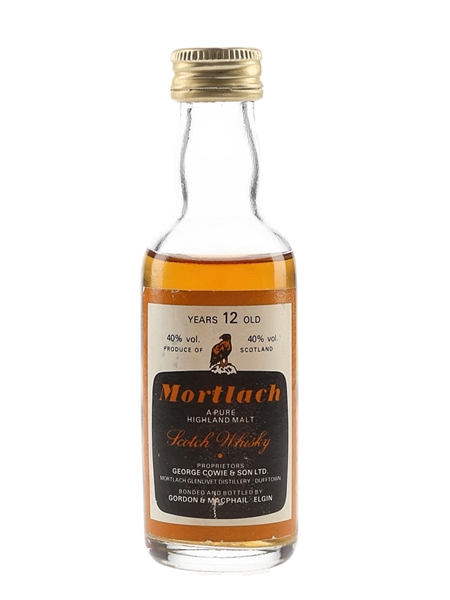 Mortlach 12 Year Old Bottled 1980s - Gordon & MacPhail 5cl / 40%