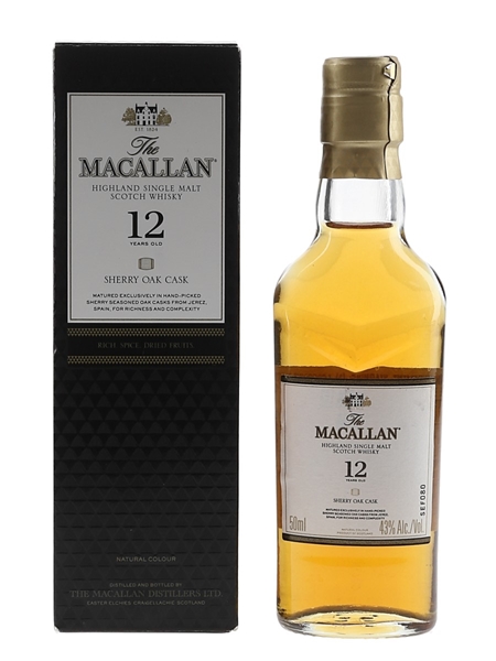 Macallan 12 Year Old Sherry Oak - Edrington Americas 5cl / 43%