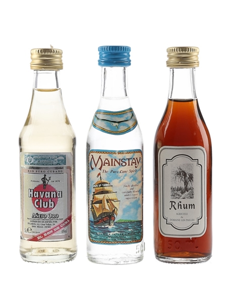 Havana Club, Mainstay & Rhum Agricole Du Domaine Les Pailles  3 x 5cl