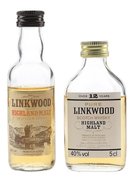 Linkwood 12 Year Old Bottled 1980s-1990s 2 x 5cl / 40%