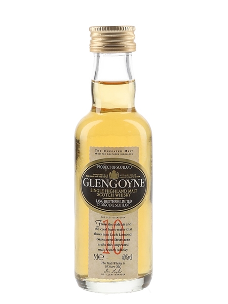 Glengoyne 10 Year Old Bottled 1990s 5cl / 40%