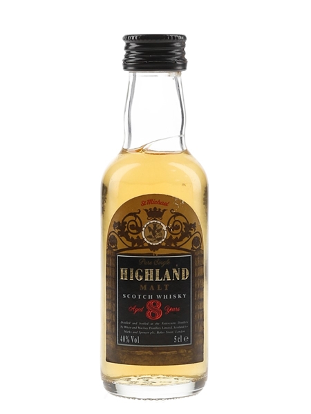 St Michael Highland 8 Year Old Bottled 1990s 5cl / 40%