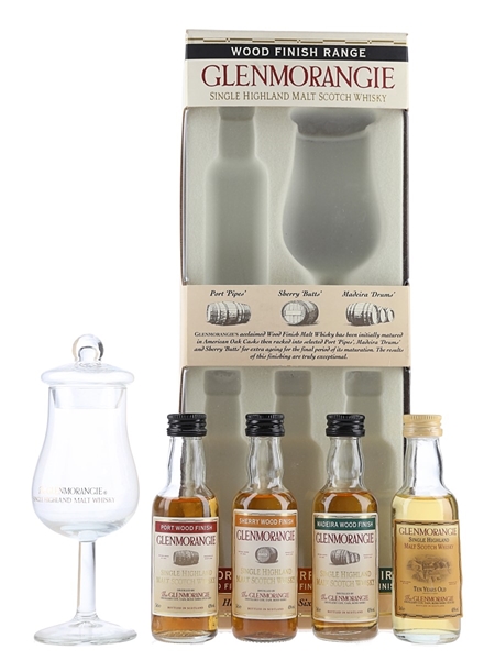 Glenmorangie Wood Finish Range Bottled 2000s - Nosing Glass Set 4 x 5cl