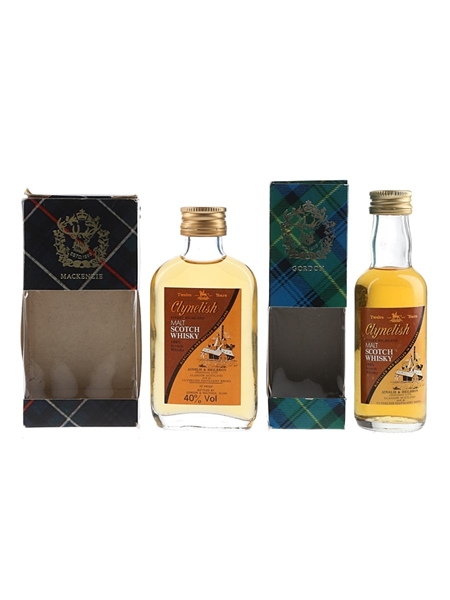 Clynelish 12 Year Old Bottled 1980s - Gordon & MacPhail 2 x 5cl / 40%