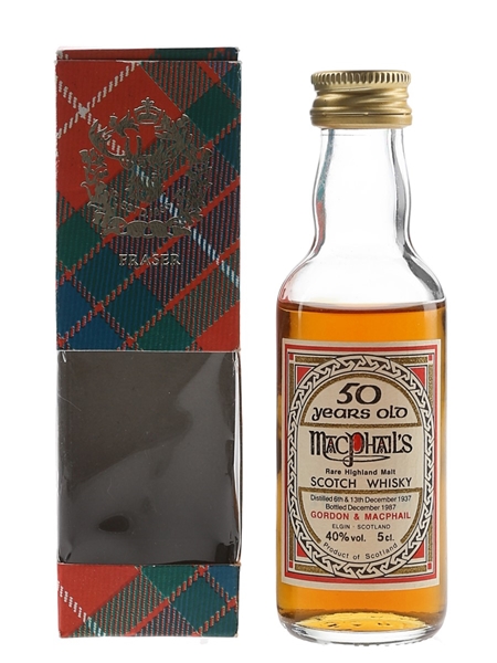 MacPhails 1937 50 Year Old Bottled 1987 - Gordon & MacPhail 5cl / 40%