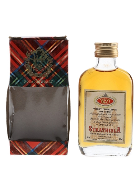 Strathisla Royal Wedding 1948 & 1961 Bottled 1981 - Gordon & MacPhail 5cl / 40%