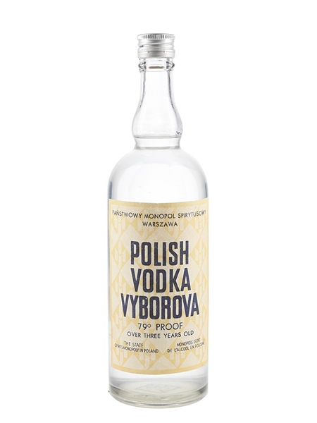 Vyborova Polish Vodka Bottled 1970s 50cl / 45%