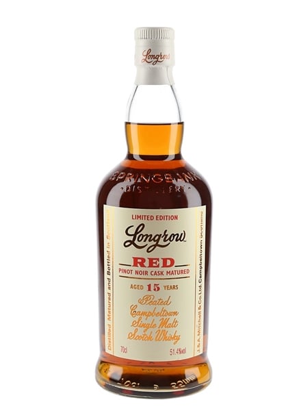 Longrow Red 15 Year Old Pinot Noir Cask Matured Bottled 2022 70cl / 51.4%