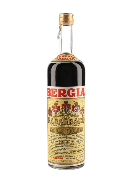 Bergia Rabarbaro Bottled 1950s 100cl / 20%