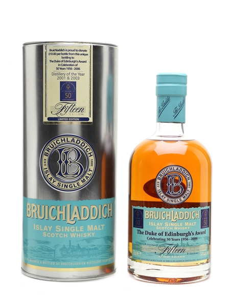 Bruichladdich 15 Year Old Duke Of Edinburgh's Award 1956 - 2006 70cl / 54%