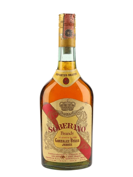 Soberano Brandy Bottled 1970s - Gonzalez Byass 75cl / 40%