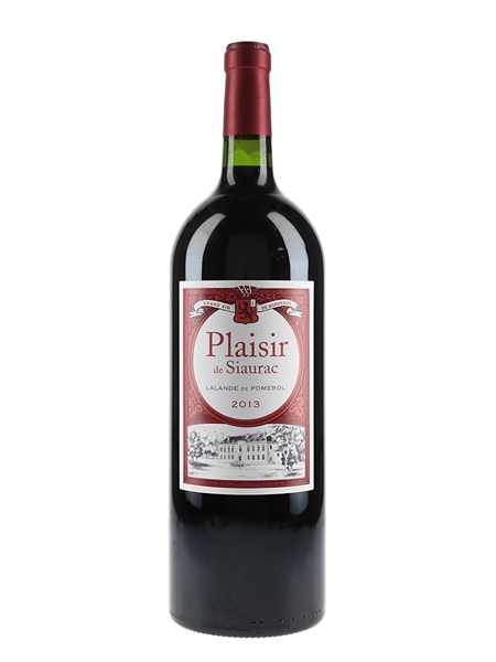 Plaisir De Siaurac 2013 Large Format - Lalande De Pomerol 150cl / 13%