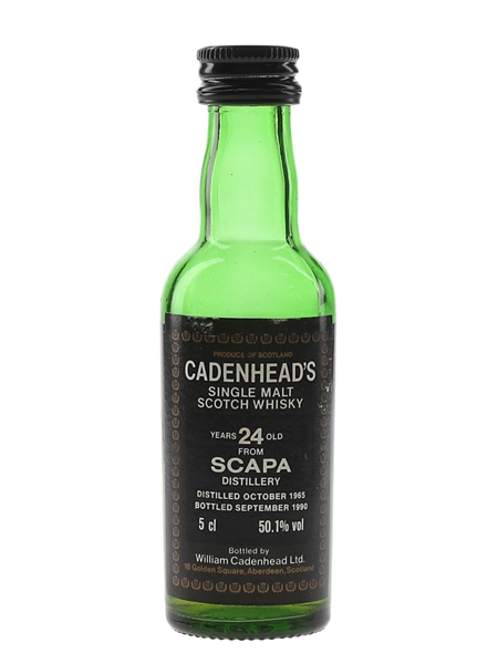 Scapa 1965 24 Year Old Bottled 1990 - Cadenhead's 5cl / 50.1%