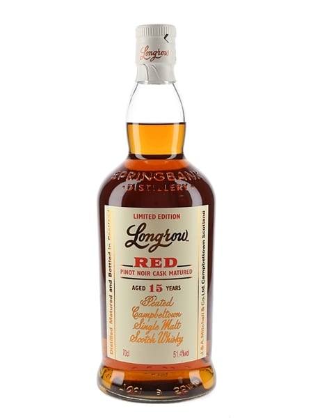 Longrow Red 15 Year Old Pinot Noir Cask Matured Bottled 2022 70cl / 51.4%