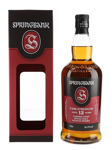 Springbank 12 Year Old Cask Strength Bottled 2018 70cl / 56.3%