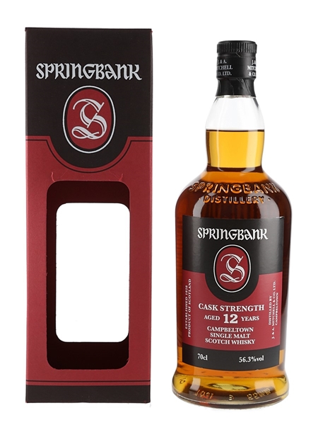 Springbank 12 Year Old Cask Strength Bottled 2018 70cl / 56.3%