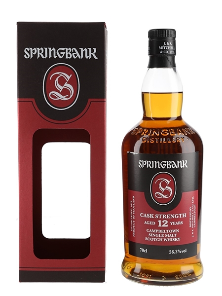 Springbank 12 Year Old Cask Strength Bottled 2018 70cl / 56.3%