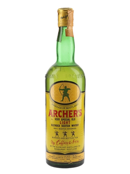 Archer's Very Special Old Light Bottled 1970s - Cinzano 75cl / 43%