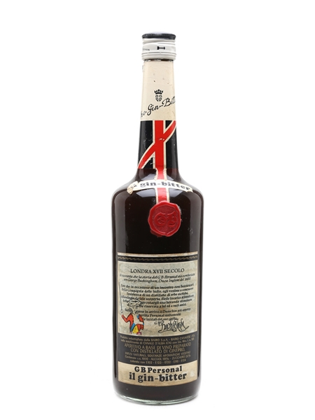 G B Personal Gin Bitter Liqueur Bottled 1970s 100cl / 18%