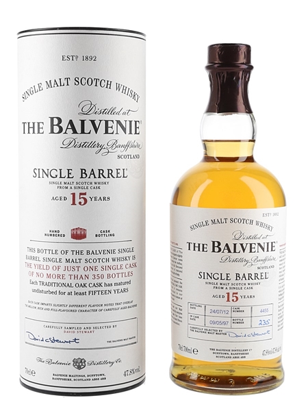 Balvenie 1997 15 Year Old Single Barrel Cask 4455 Bottled 2012 70cl / 47.8%