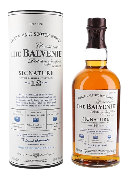 Balvenie 12 Year Old Signature Limited Edition Batch #3 70cl / 40%