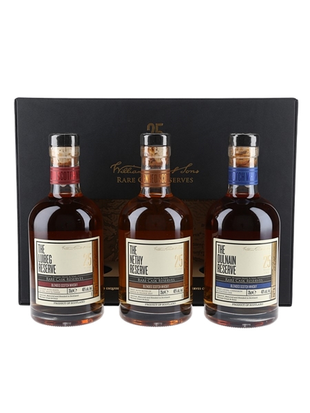 William Grant Rare Cask Reserves 25 Year Old Edition Number 1 3 x 35cl / 40%