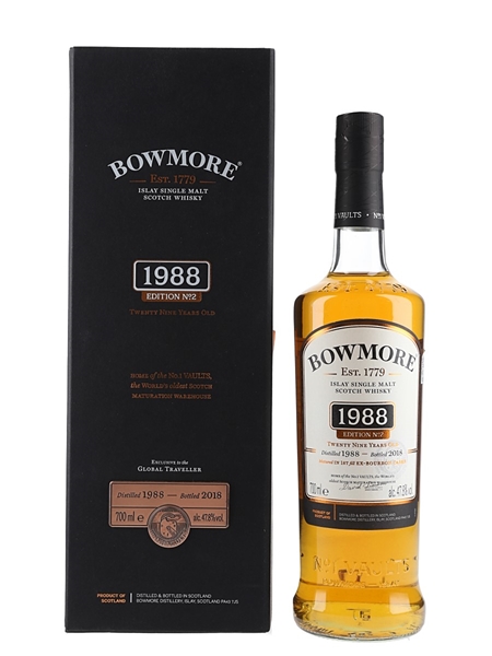 Bowmore 1988 29 Year Old Edition No 2 Bottled 2018 - Travel Retail 70cl / 47.8%