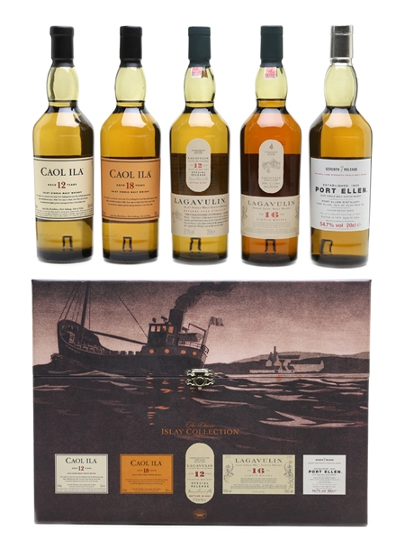 The Classic Islay Collection 2007 Caol Ila, Lagavulin, Port Ellen 5 x 20cl