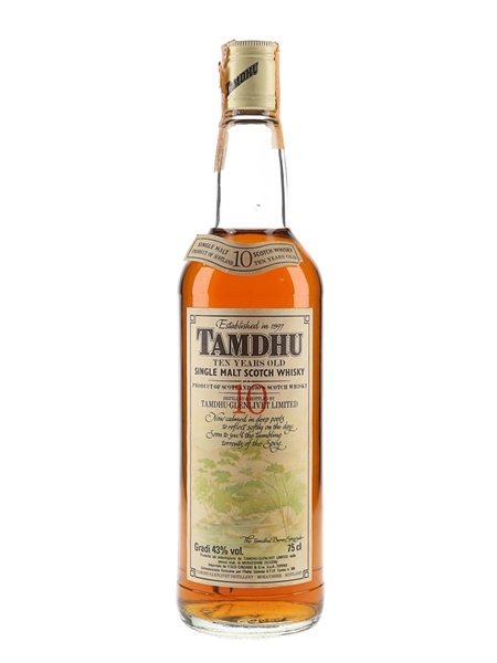 Tamdhu 10 Year Old Bottled 1980s - Cinzano 75cl / 43%