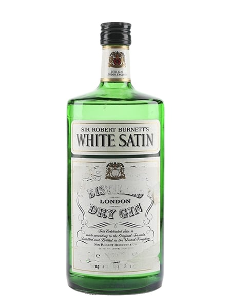 Sir Robert Burnett's White Satin Gin Bottled 1980s - Duty Free 75cl / 40%