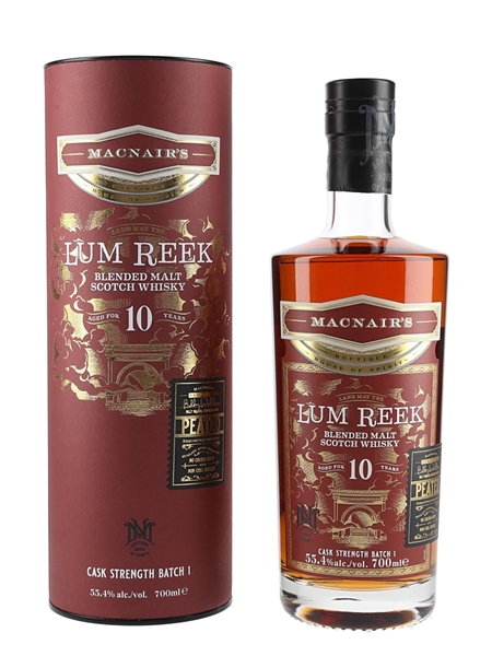 MacNair's Lum Reek 10 Year Old Bottled 2022 - Batch 1 70cl / 55.4%