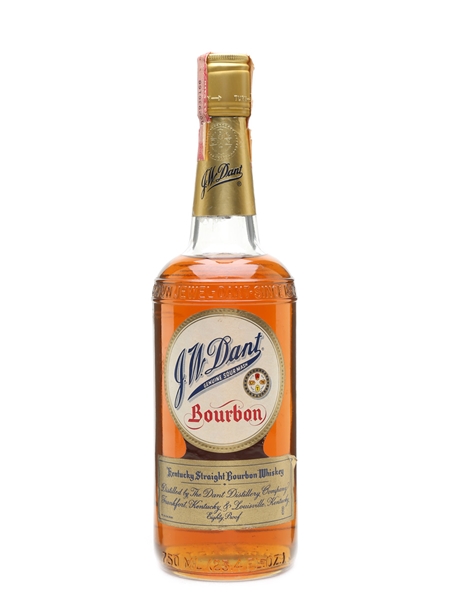 J W Dant Kentucky Straight Bourbon Bottled 1970s 75cl / 40%