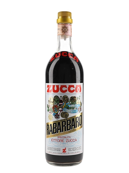 Zucca Elixir Rabarbaro Bitters Bottled 1970s 100cl / 16%