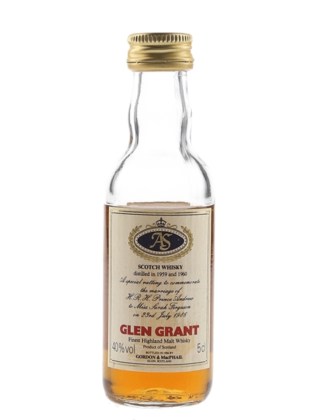 Glen Grant Royal Wedding 1959 & 1960 Bottled 1986 - Gordon & MacPhail 5cl / 40%