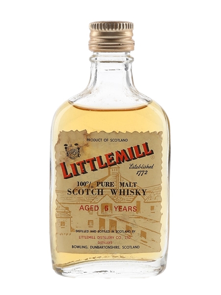 Littlemill 5 Year Old Bottled 1980s 5cl