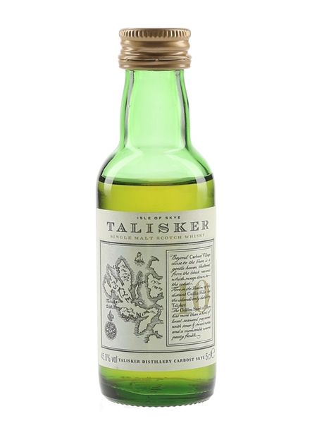 Talisker 10 Year Old Bottled 1990s - Map Label 5cl / 45.8%