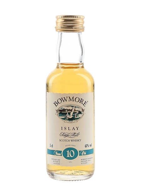 Bowmore 10 Year Old Bottled 1990s 5cl / 43%