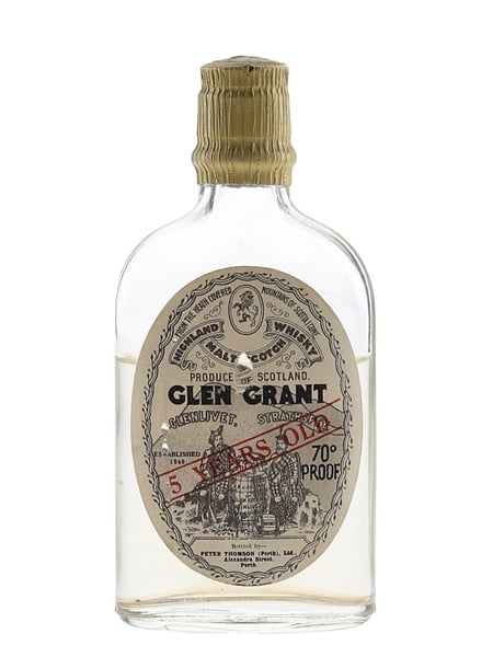 Glen Grant 5 Year Old Bottled 1950s - Peter Thomson 5cl / 40%