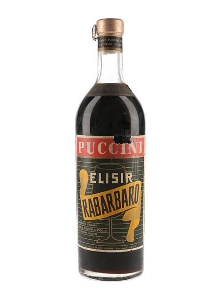 Puccini Elisir Rabarbaro Bottle 1950s 100cl / 16%