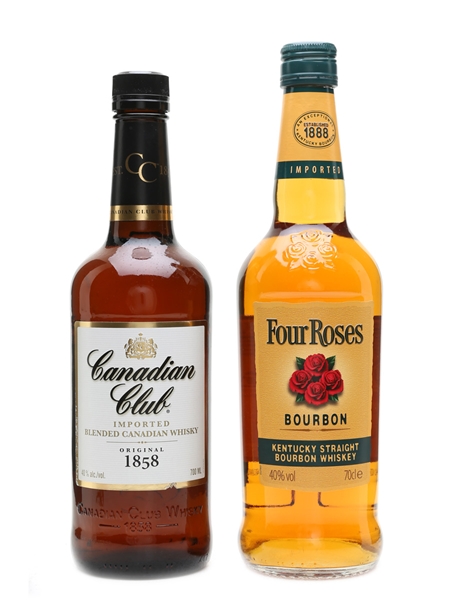 Canadian Club & Four Roses  2 x 70cl / 40%