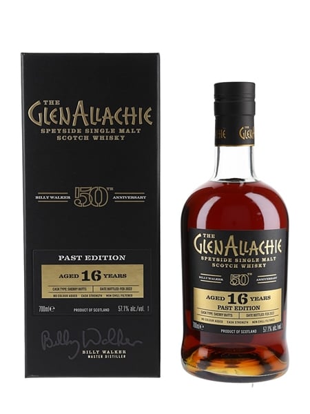 Glenallachie 16 Year Old Past Edition Billy Walker 50th Anniversary 70cl / 57.1%