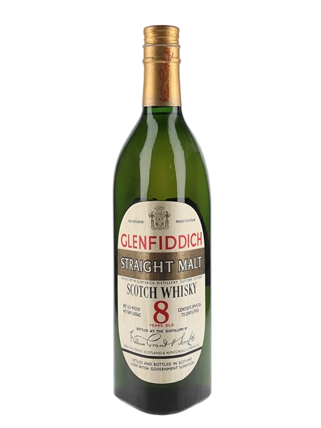 Glenfiddich 8 Year Old Straight Malt Bottled 1960s 78cl / 43%