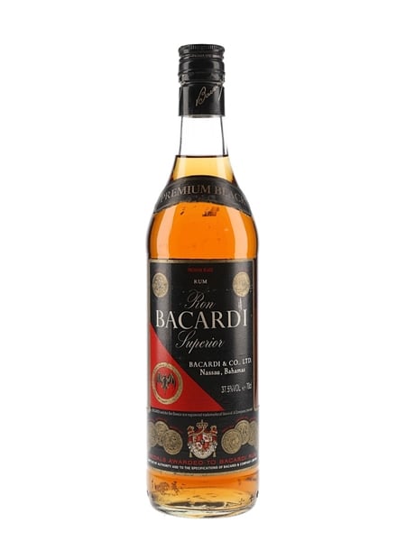 Bacardi Superior Premium Black Bottled 1990s - Bahamas 70cl / 37.5%