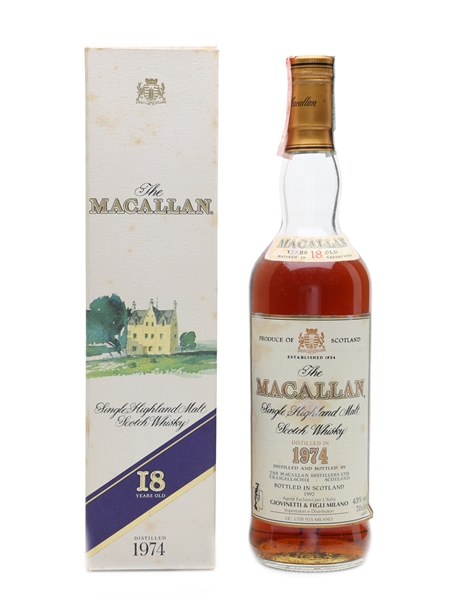 Macallan 1974 18 Year Old - Giovinetti 70cl / 43%