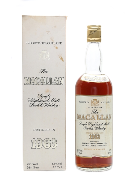 Macallan 1963 Bottled 1980s 75.7cl / 43%