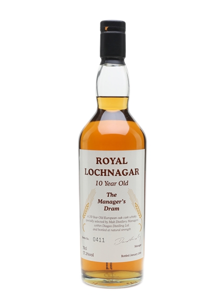 Royal Lochnagar 10 Year Old Bottled 2006 - The Manager's Dram 70cl / 57.2%