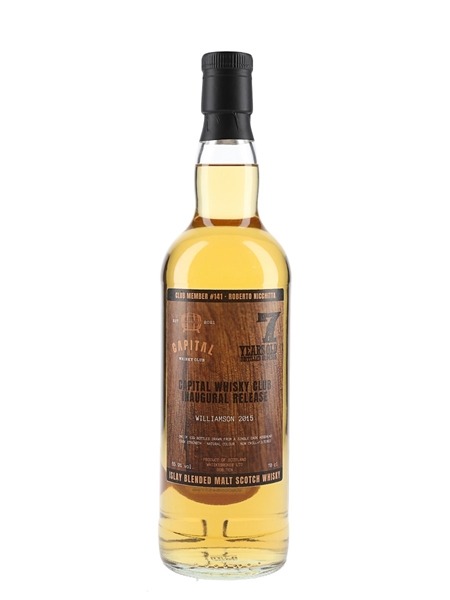 Williamson 2015 7 Year Old Capital Whisky Club Inaugural Release 70cl / 65.9%